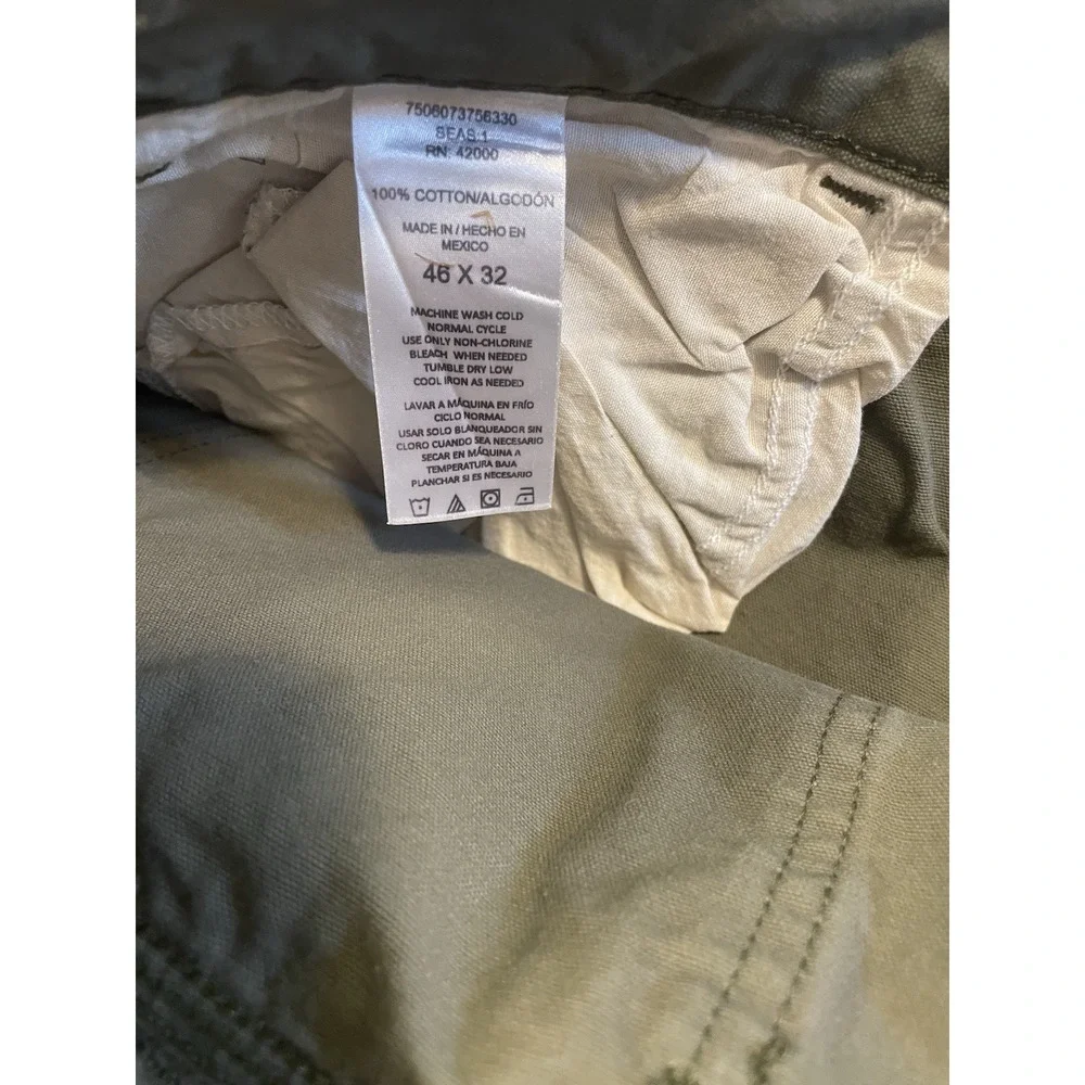DieHard Carpenter Pants Men's Size 46x32 Green Duck Canvas Workwear Outdoor New